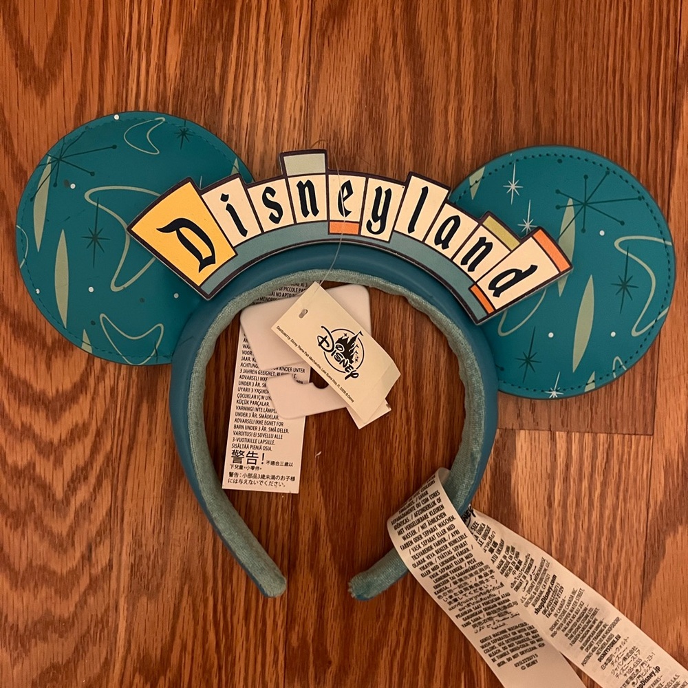 Disneyland Teal Mickey Ears Headband